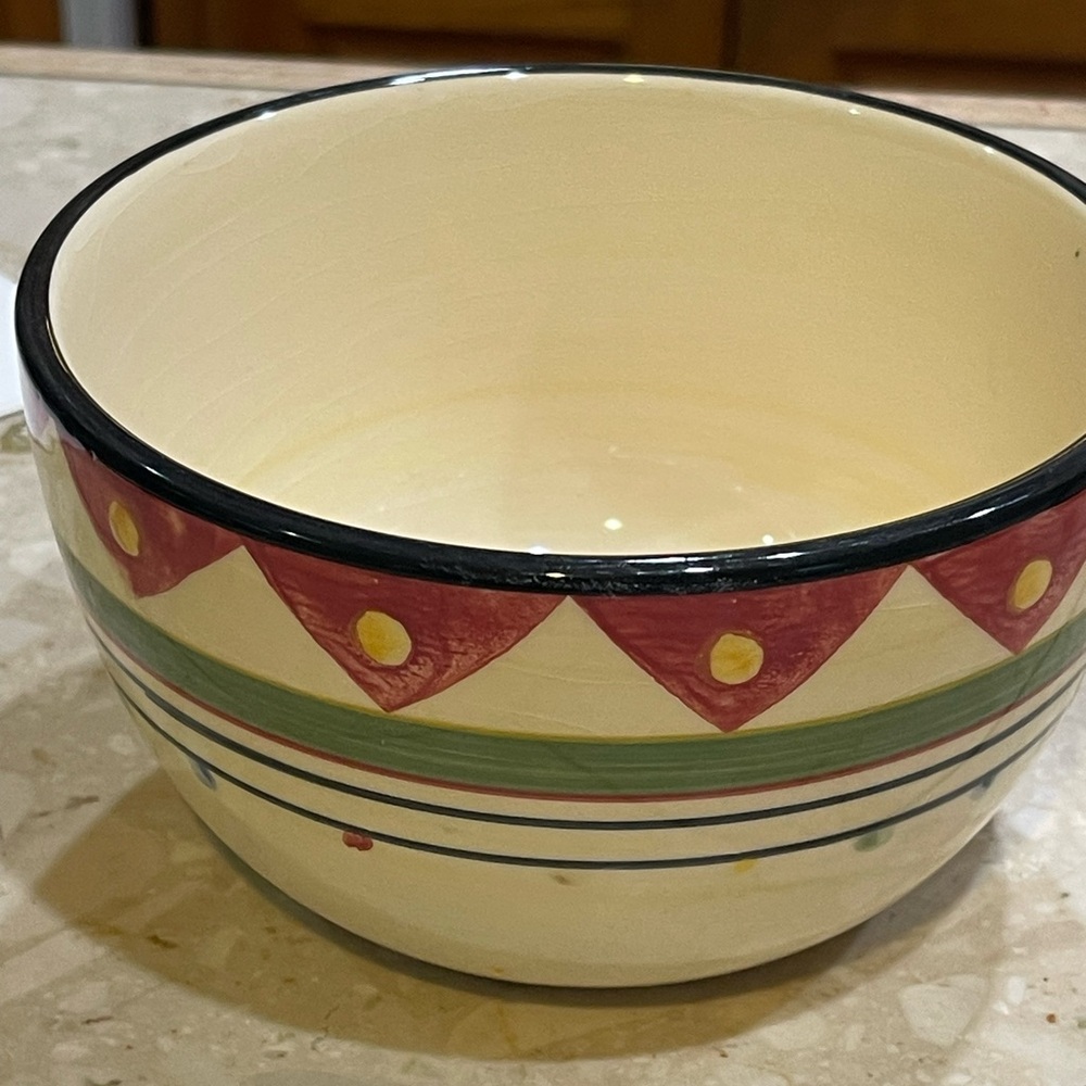 - Holiday Market Ceramic Southwest Christmas Soup bowl